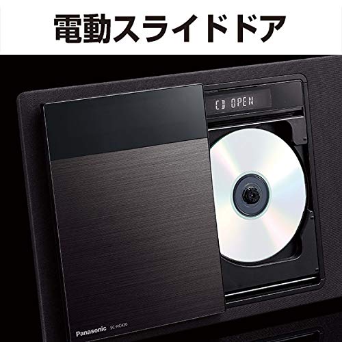 Panasonic Мини компонентный 2-диапазонный Bluetooth-совместимый цифровой 5-дисковый чейнджер с функцией записи на USB-накопитель FM/AM SC-HC420-S