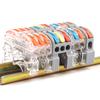Din Rail Wire Connector  Fast Universal Compact Electric Cable LED Light Lamp Conector Wiring Conductor Terminal Block 2/3pin