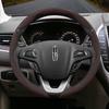 Suitable for Lincoln Anti-Slip Buckle Segmented Suede Steering Wheel Cover Suitable for Mkc Mkz Mkx Continental Navigator Mkt Mark Viii Town G1