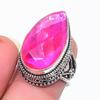 Pink Mystic Topaz Gemstone 925 Sterling Silver Jewelry Ring Size 6.5