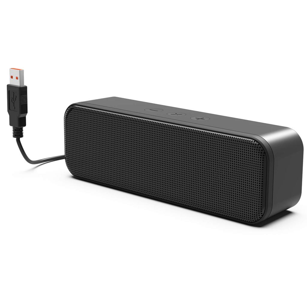 USB-Компьютерные Колонки для Ноутбуков, ПК, Настольных Компьютеров, Портативная Мини-Саундбар с Звуком, Громким Звуком и Насыщенными Басами, Обновленные с Регулировкой Громкости Co