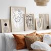 Abstract Figures Face Body Geometry Wall Art Canvas Painting Line Bauhaus Posters And Prints Pictures Hotel Bar Room Home Decor