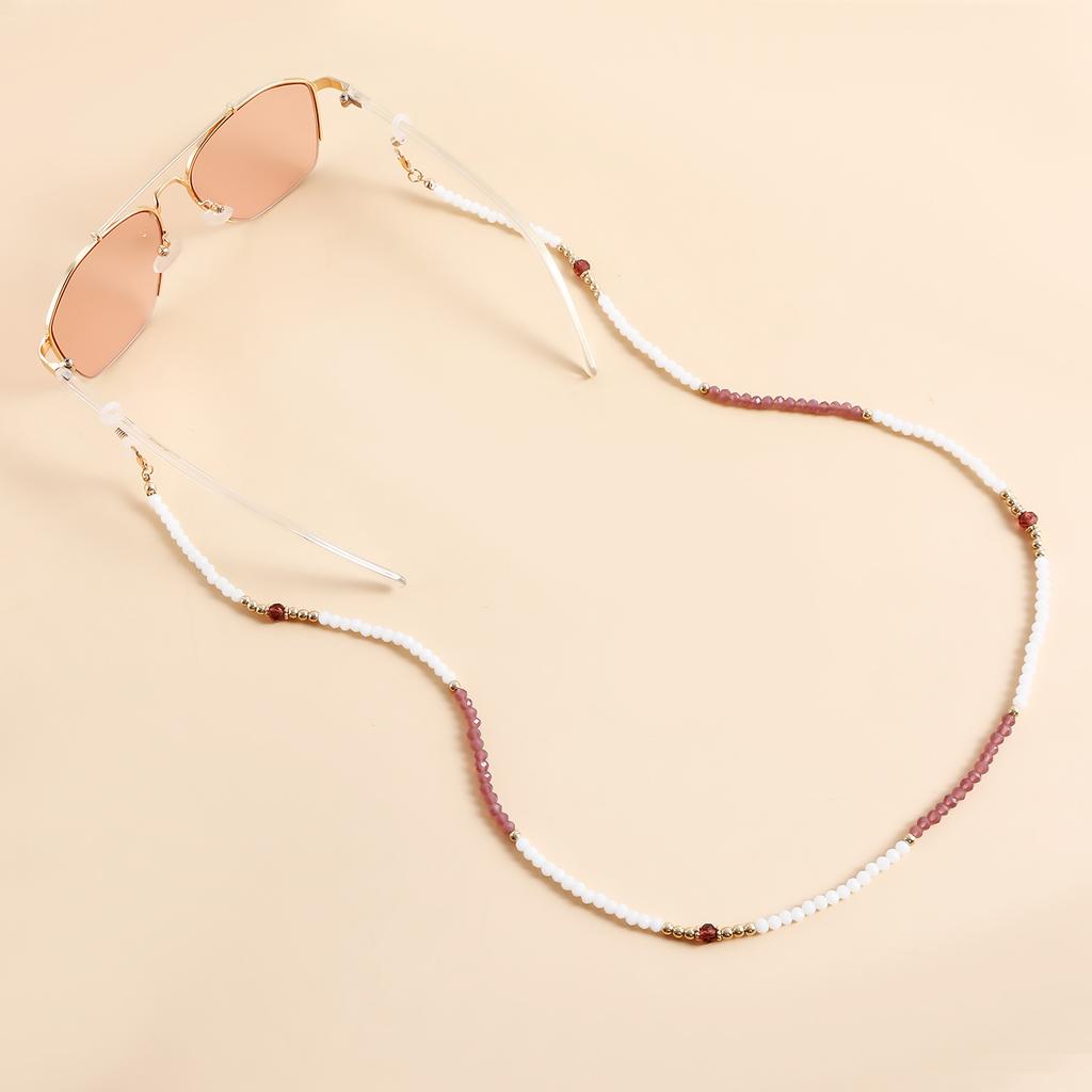 Цветная шпинель, бусины для очков, цепочка для маски, зеленая цепочка для женщин, шейный переносной шнурок, цепочка для наушников, защита от потери