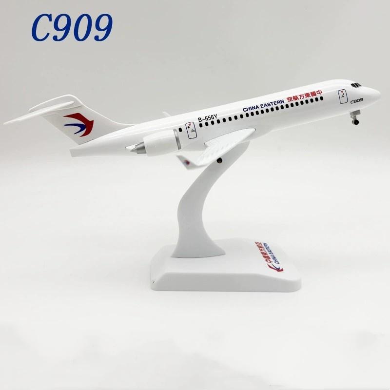 C909 Металлическая литая модель самолета 24 см China Eastern ARJ-21 Сплав с подставкой для самолета Украшение Коллекция Подарок
