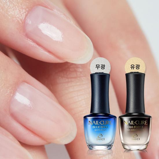Bandi Nail Cure Diaforce (глянцевый) Укрепитель и Голубой Бриллиант (штейн) пищевая добавка