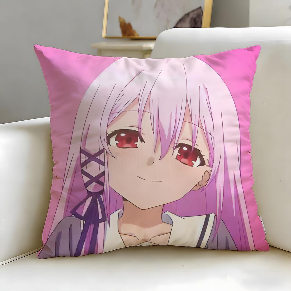 anime Engage Kiss Cushion Cover Soft EasyWash Pillow Case Versatile for Couch Bed Travel and Office