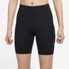 Nike As W Nk Swoosh Rn Tght Short 7 Knitted Fitness Shorts Women Shorts Black DA1284-010
