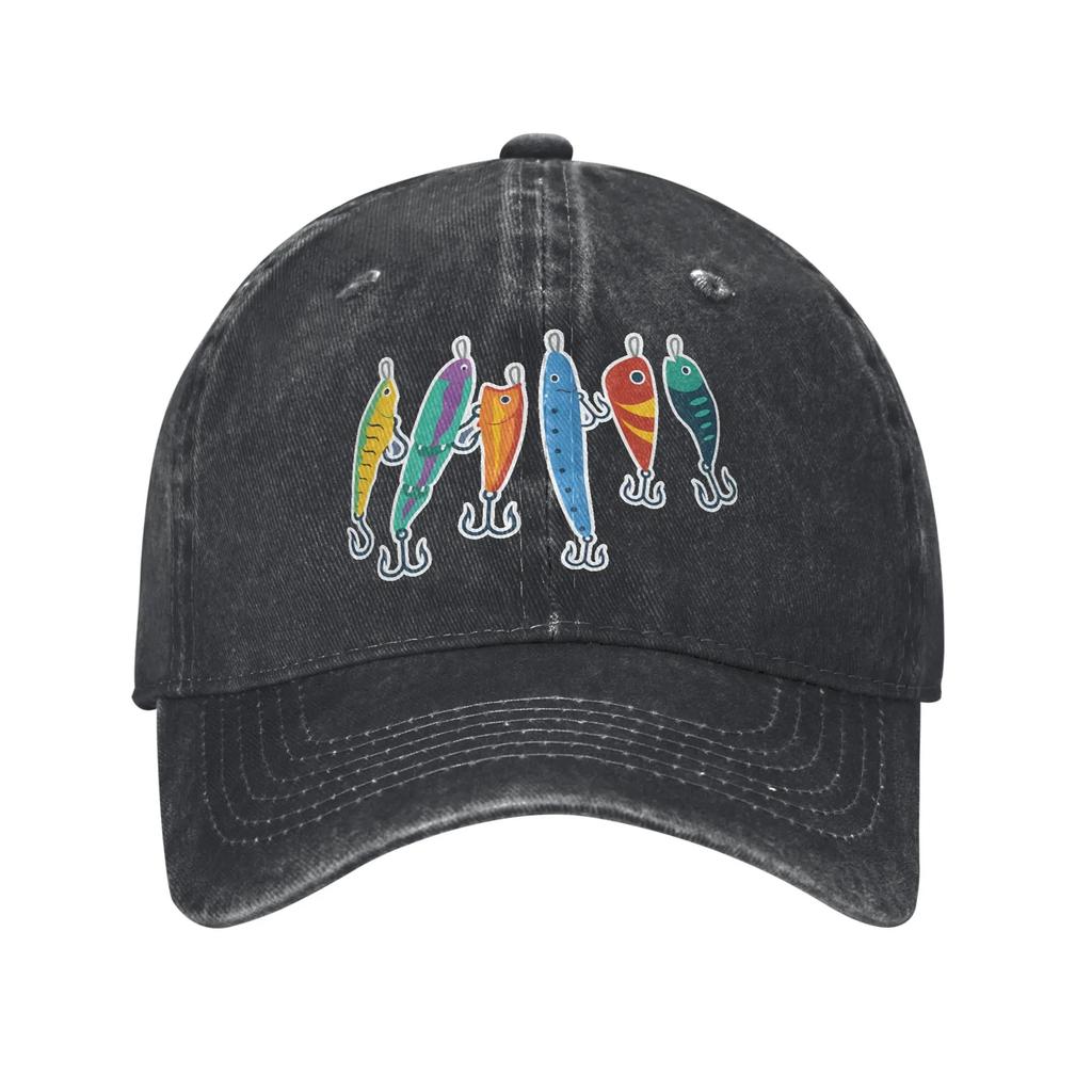 FISHING Retro Baseball Hat Cotton Sun Protaction Caps Unisex Casual Golf Hats