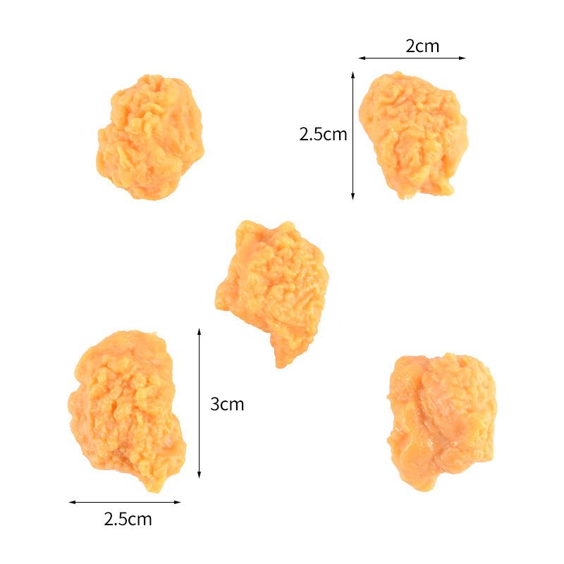 Artificial Chicken Popcorn Model Realistic Food Simulation for Party Decoration Kitchen Scene Display Props Set