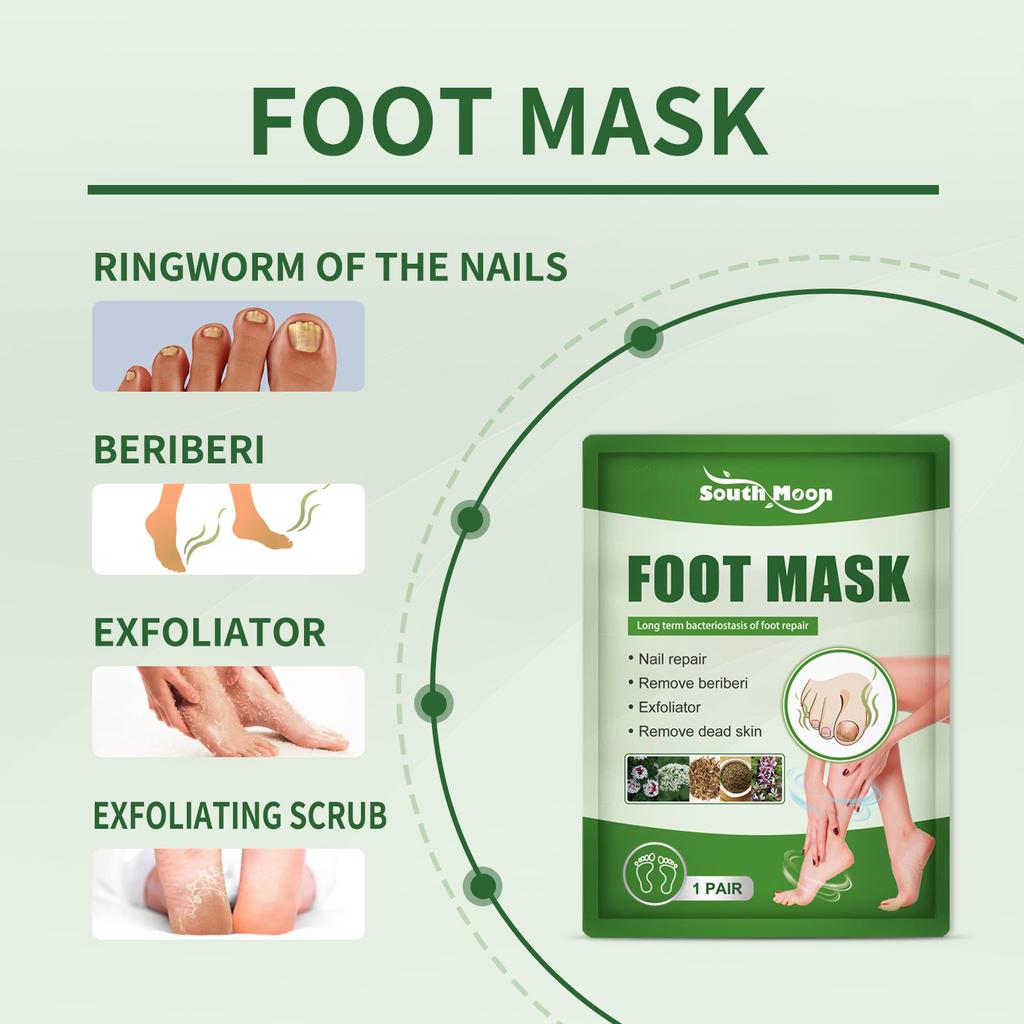 Nail Repair Foot Mask Nail Repair Gray Nails Shiny Nails Dry and Cracked Feet Removing Dead Skin