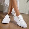 Новые женские кроссовки на молнии, повседневная обувь, высококачественные женские туфли на плоской подошве, весна-осень, низкие лоферы, белые туфли для девочек, женская обувь