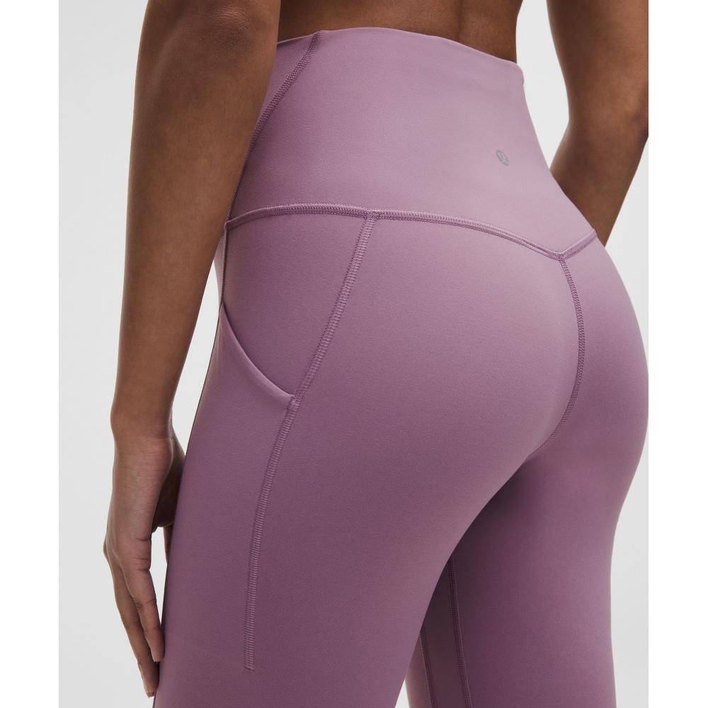 Lululemon Align  High Rise Crop With Pockets 23  Lavender Lux