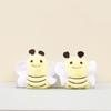 Lovely Mini Plush Bee Keychain Doll Cartoon Backpack Pendant Made Of Soft Pp Cotton Filling