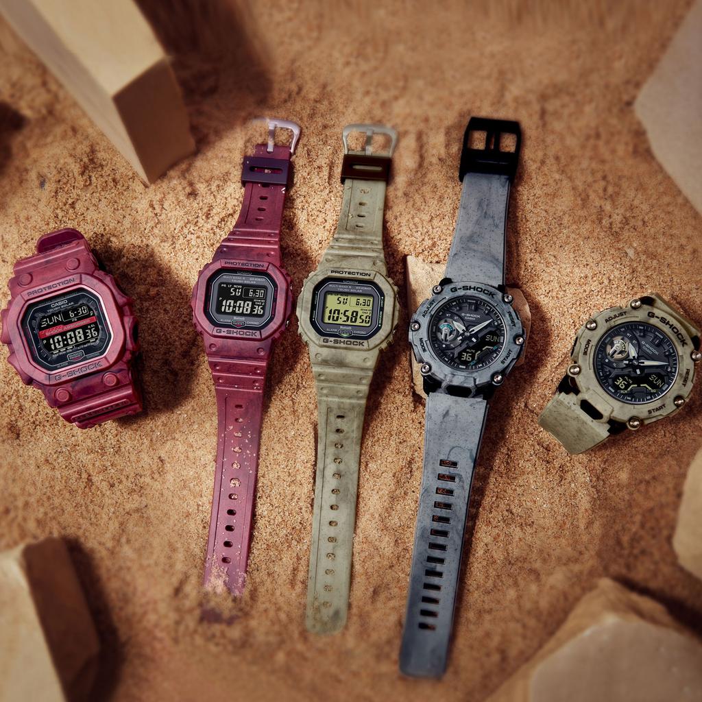 Casio Мужские кварцевые часы GA-2200SL-5A из смолы, водонепроницаемые 200 м, ударопрочные, цифровые
