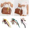 Acrylic Bead Bag Charms Tassel Phone Case Pendant New Woven Rope Keychain  Bag Decoration