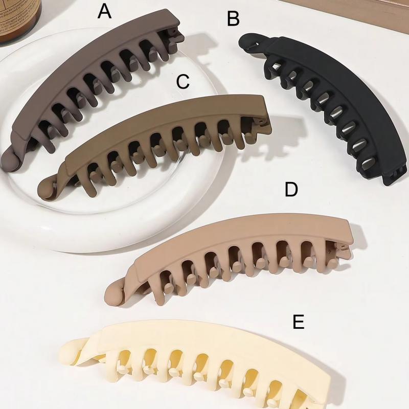 5 штук банановых заколок для волос, 5-дюймовая большая банановая заколка для тонких густых волос, нескользящие банановые заколки для женщин