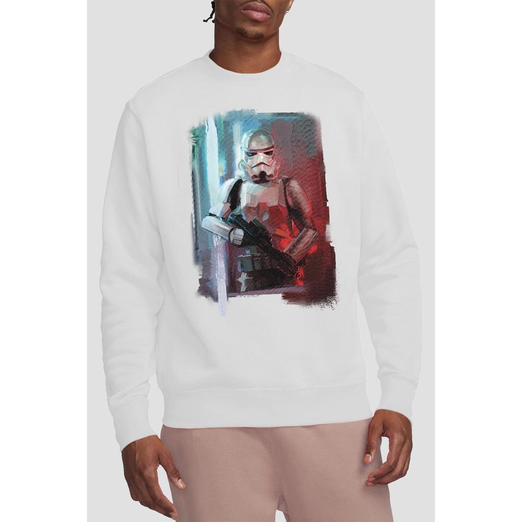 STAR WARS Unisex Adult Obi Wan Kenobi Painted Sweatshirt