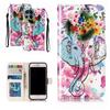Flower Elephant Pattern Shockproof Card Slots PU Leather Wallet Case for iPhone,Samsung,Huawei,Xiaomi,Moto,Tecno,Google,Nokia,Oppo,ZTE,Blackview...
