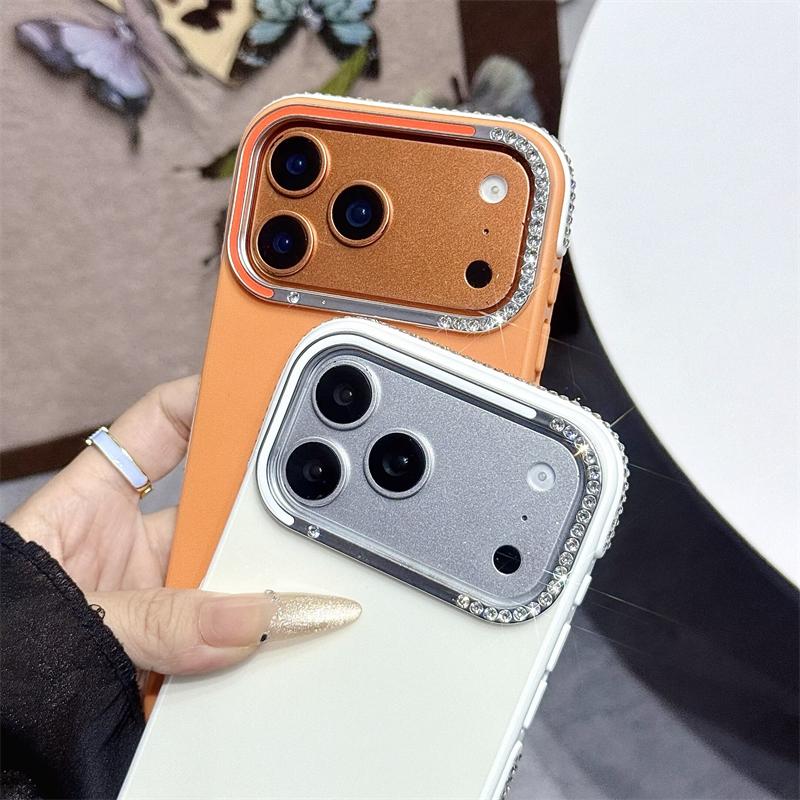 Женский роскошный блестящий чехол для телефона со стразами для iPhone 11 12 13 14 15 16 17 Pro Max Ударопрочный защитный чехол