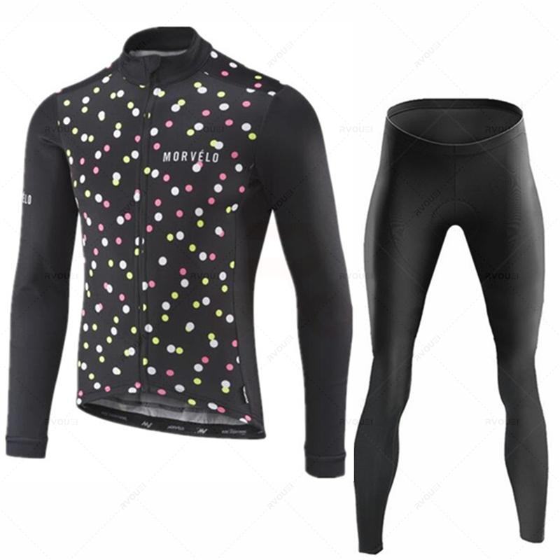 Азия 3XL (ЕС XXL)Morvelo Осенний Комплект Джерси Мужской С Длинным Рукавом Велосипедная Одежда Форма Майка Одежда Для Велоспорта Спортивные Велосипедные Велосипедные Штаны