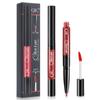 Двусторонняя глазурь для губ Карандаш для губ Губная помада-ручка Матовая чашка с антипригарным покрытием Двусторонний карандаш для губ Макияж «два в одном»