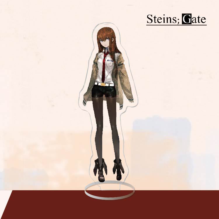 Аниме акриловая подставка фигурка игрушка Steins Gate ПВХ акрил Okabe Rintarou настольная подставка модель игрушка подарок