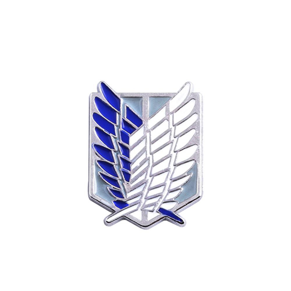4pcs/set Anime Attack on Titan Wings of Freedom Brooch Legions Badge Prop