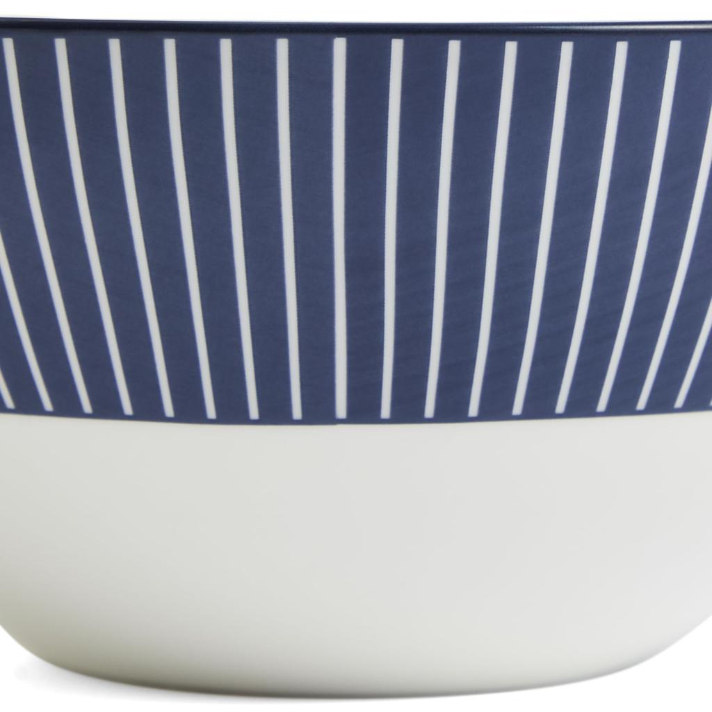 Импортная Wedgwood Geo Blue 16 см Синяя в полоску 1079121 [Оригинальный продукт] Миска/Блюдо