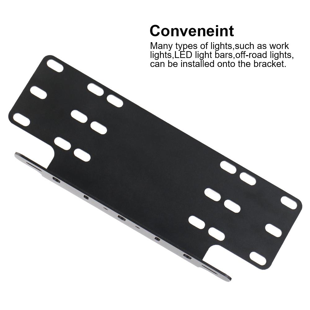 Держатель лампы для внедорожника Светодиодная рабочая световая панель Автомобильные кронштейны для номерных знаков Аксессуар Рамка кронштейна для крепления номерного знака на передний бампер автомобиля