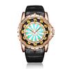 Unique Quartz Watch Men Luxury Rose Gold Skin Cool Gift Mens Casual Fashion Waterproof Watch