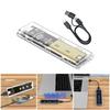 Два протокола Корпус для твердотельного диска Прозрачный USB3.2 USB C 10 Гбит/с PCIE Внешний корпус для твердотельного диска для 2230-2280 Коробка для жесткого диска