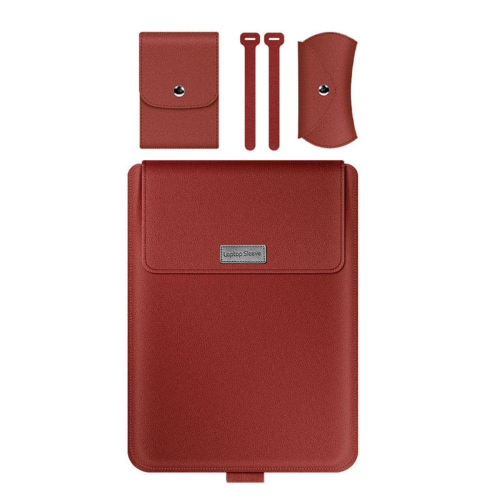 Утолщенная сумка-чехол 5-в-1 для ноутбука, без магнитов, для 13,3/14-дюймового ноутбука, с подставкой, легкая, большая вместимость