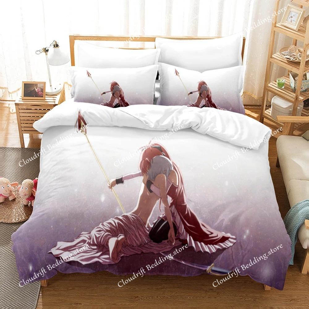 Kawaii Anime Puella Magi Madoka Magica Постельное белье Пододеяльник с наволочкой Twin Full Queen King Постельное белье Постельное белье