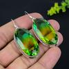 Bi-Color Tourmaline Gemstone 925 Sterling Silver Gift Jewelry Earring 2.29" Z4f56