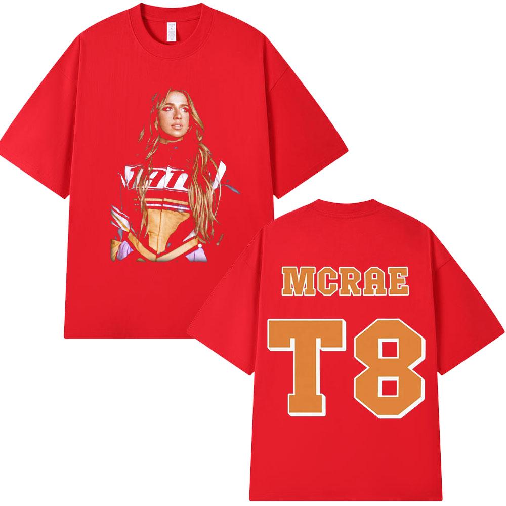 Тейт МакРей T8 Так близко к чему 2025 Футболка Мужская Женская Мода Харадзюку Футболки с коротким рукавом Летняя Хлопковая Удобная Футболка Y2K