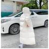 Женский осенне-зимний длинный пуховик, зимняя одежда для пар, утолщенная куртка большого размера