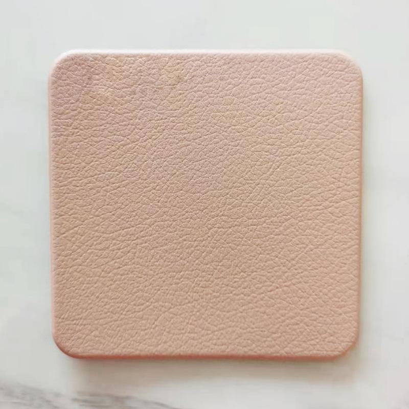 Leather Placemats Non-Slip Heat Insulation Placemats Table Mats Household Table Mats Waterproof Hotel Western Food Mats Coasters