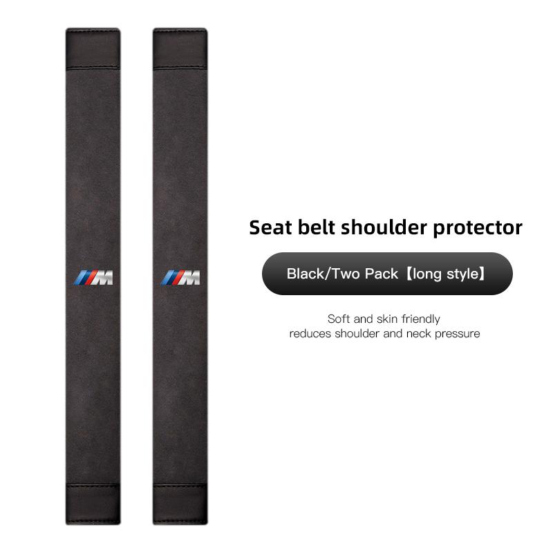 2PCS Car seat belt shoulder protector cover valve cap accessories for BMW X1 X2 X3 X5 X4 X6 X7 iX3 F20 F10 F07 E70 E46 E90 E92 E GMWBX1