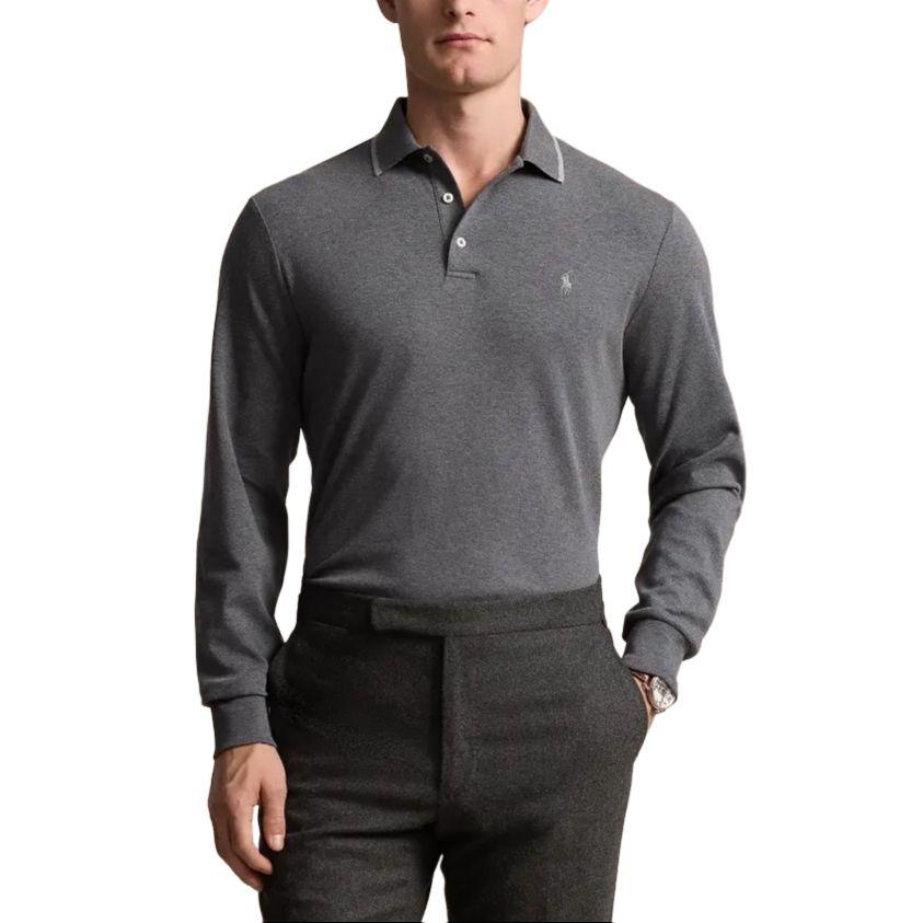 Polo Ralph Lauren SS24 Polo Shirt Men's Gray MNPOKNI16823982-