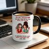 Ceramic Mug for Daughter Personalized Coffee Cup with Non-Slip Handle High-Temperature Fired Multi-Use Gift for Mother's Day Birthday