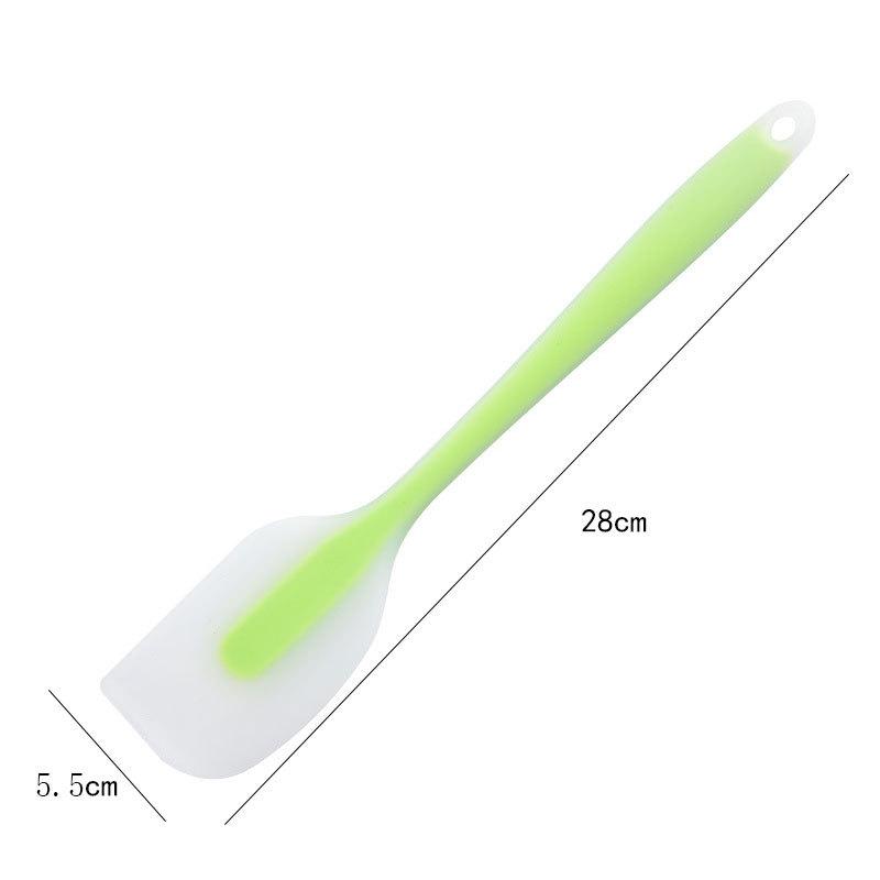 Non Stick Baking Silicone Spatulas Cake Flour Mixing Scraper Translucent Spatula Kitchen Cooking Pastry Scraper Mold Brush Tool Baking Accessories