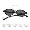 New Elliptical Photochromic Myopia Glasses Retro Korean Oval Small frames Myopia Eyewear Anti Blue Light Color Changing Glasses