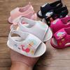 Дышащая противоскользящая летняя обувь для маленьких девочек, сандалии для малышей, обувь для первых ходунков на мягкой подошве
