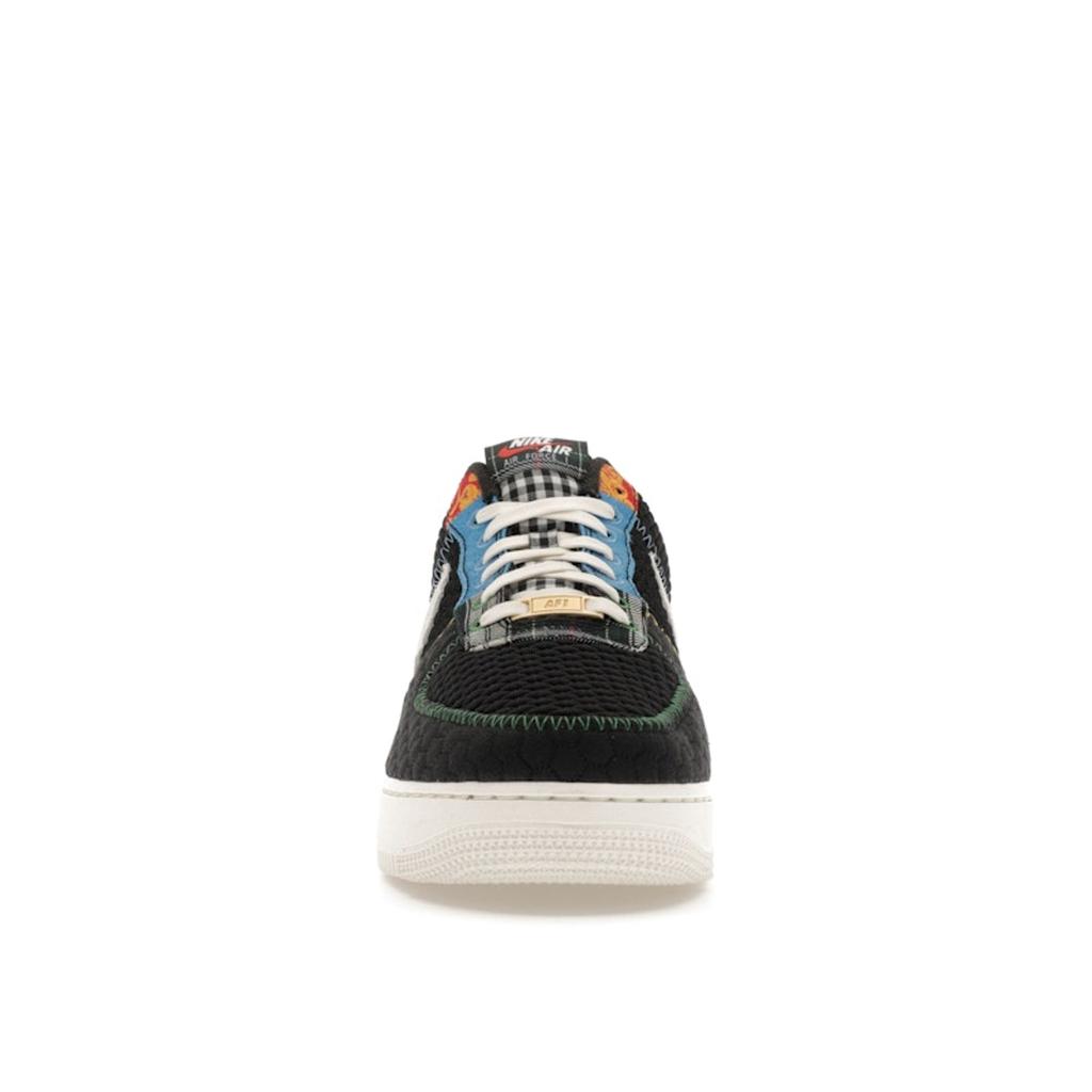 Nike Air Force 1 07 LV8 Мужские кроссовки из разных материалов Black Sail University-Red DZ4855-001