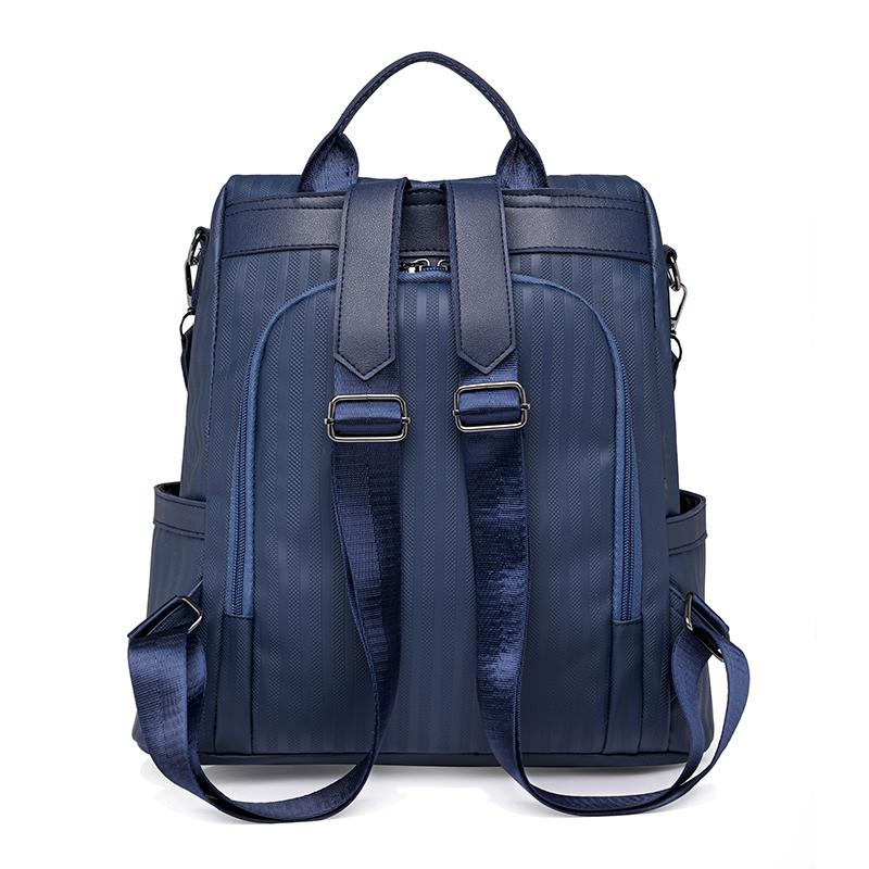 Women's Backpack Solid Color Large Capacity Travel Bag Patchwork Mother Bag