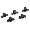5pcs L Track Double Lug Threaded Stud Nut Fitting M10x20mm for Truck Bed Trailer   Control Pickup RV ATV