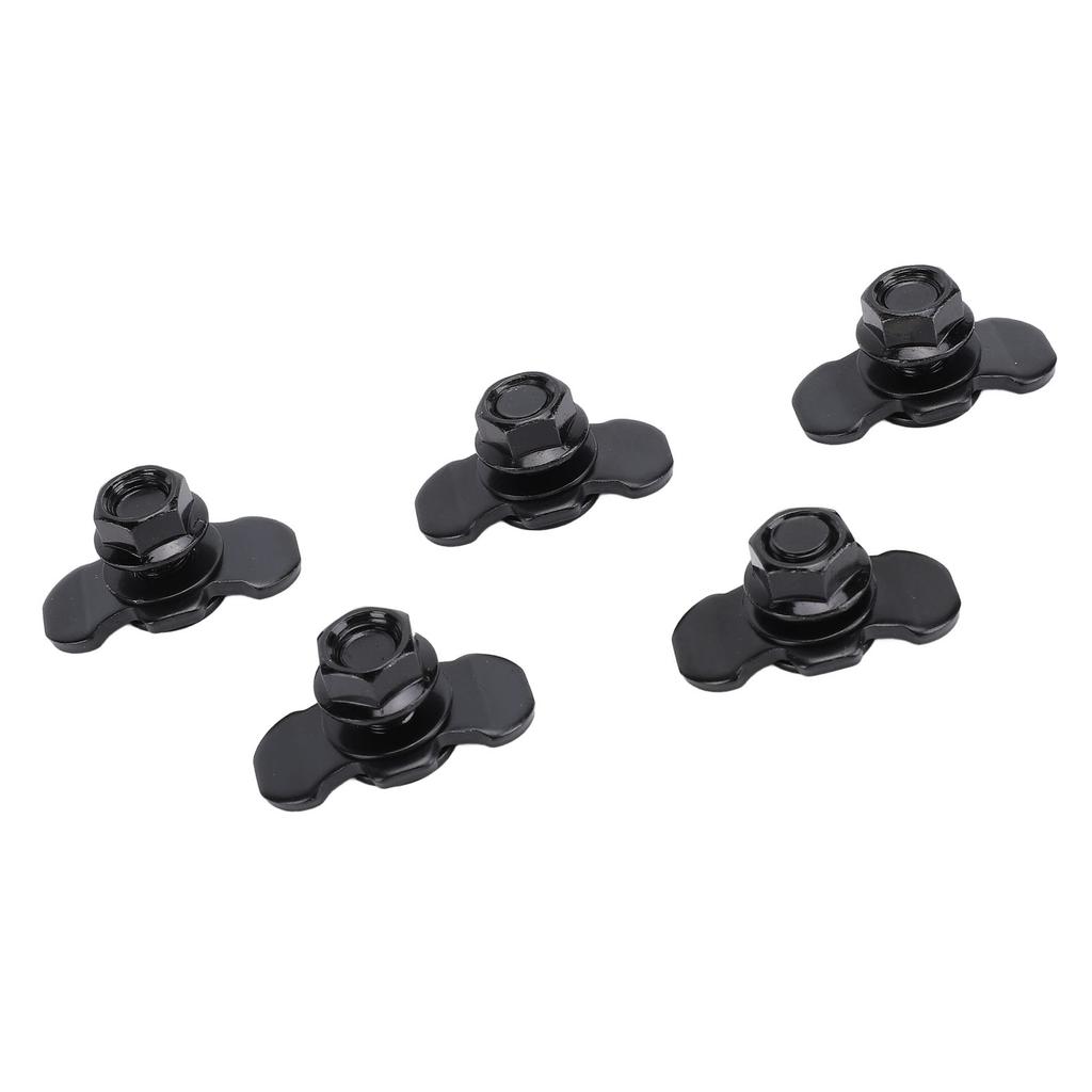 5pcs L Track Double Lug Threaded Stud Nut Fitting M10x20mm for Truck Bed Trailer Control Pickup RV ATV
