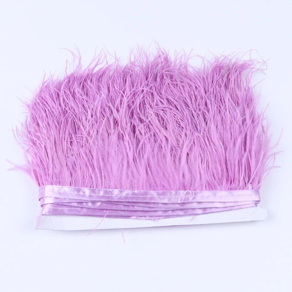 Перо1 метр Натуральные страусиные перья Отделка Лента 6-15 см для Юбки DIY Одежды Черный Белый Страусиные перья Свадебное Украшение