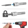 AEE4-5PCS SDS-Plus Drill Chuck Adapter, SDS Plus Bit Adapter To 1/4 Inch 6.35Mm Hex Socket Steel Drill Holder, Drill Bit