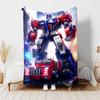 1pc Blanket Bumblebee and Optimus Prime Print Design, Lightweight Blanket for Sofa, Bed- Soft &Warm, Gift for All Seasons like Christmas, Halloween
